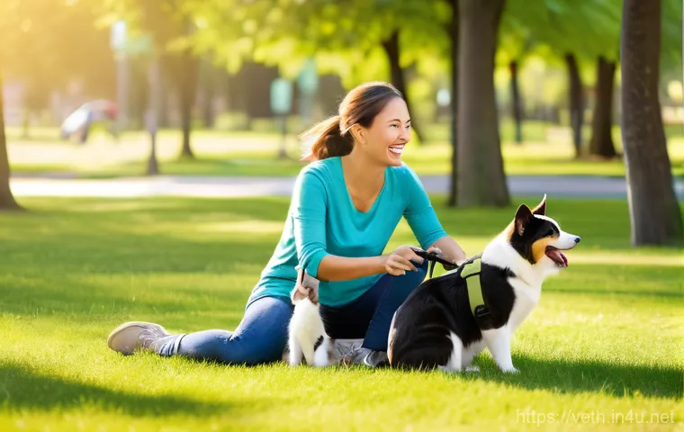 반려동물 정기 예방접종 체크리스트 - A cozy and well-lit living room, filled with warm, natural light streaming through a window. A young... 반려동물 정기 예방접종 체크리스트 - A cozy and well-lit living room, filled with warm, natural light streaming through a window. A young...